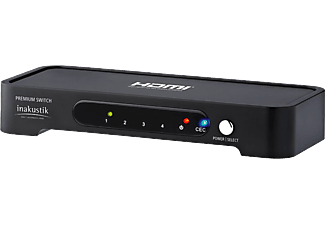 INAKUSTIK Premium HDMI Switch High Speed 3D, 4 x HDMI - 1 x HDMI (0042450412)