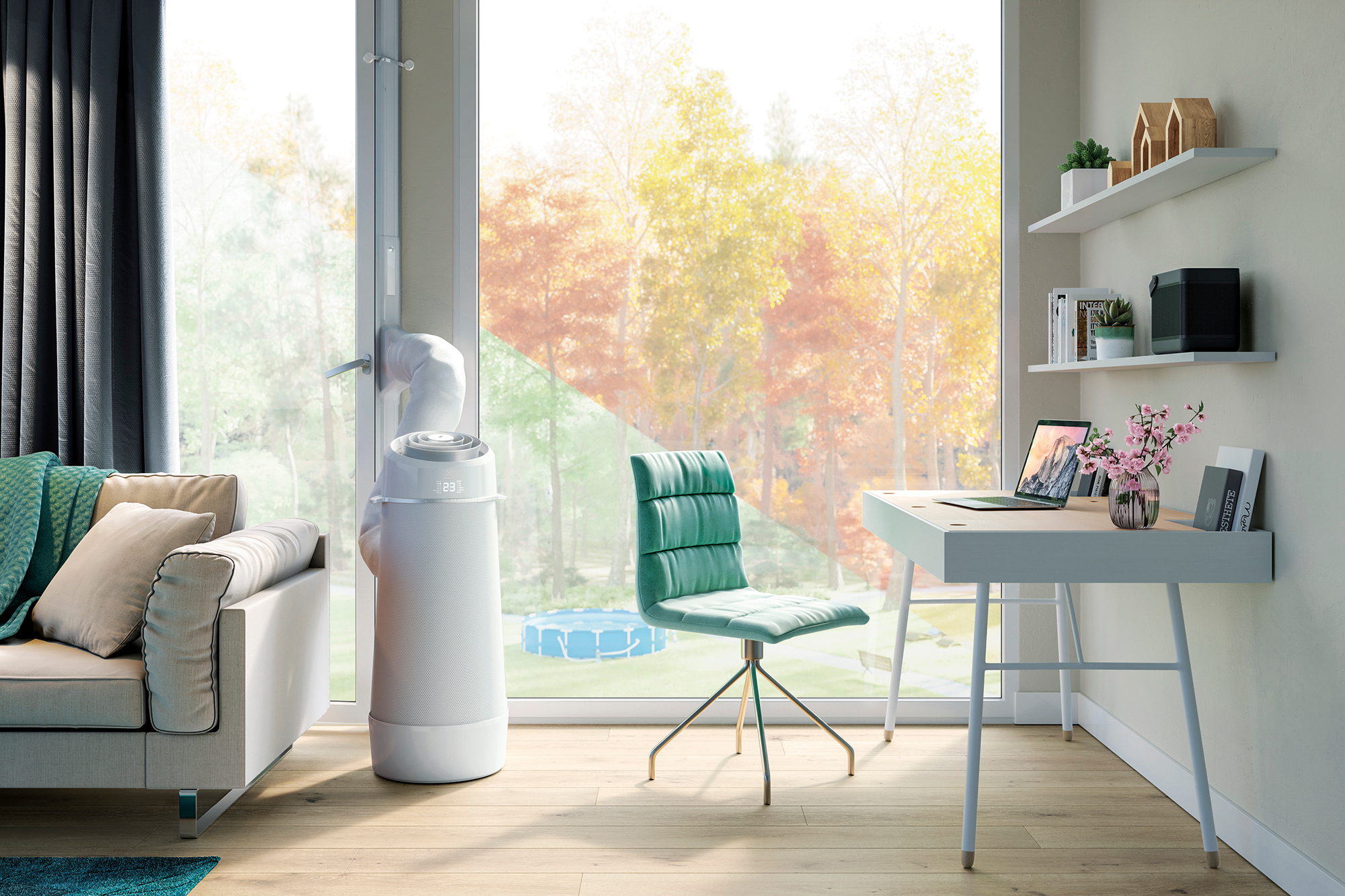 ELECTROLUX WP71-265WT - Klimagerät (Weiss/Grau)