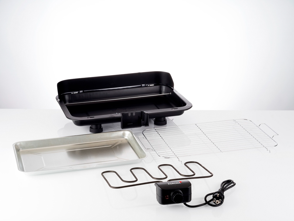 KORONA 46112 BBQ Elektrogrill, Schwarz (2200 Watt)