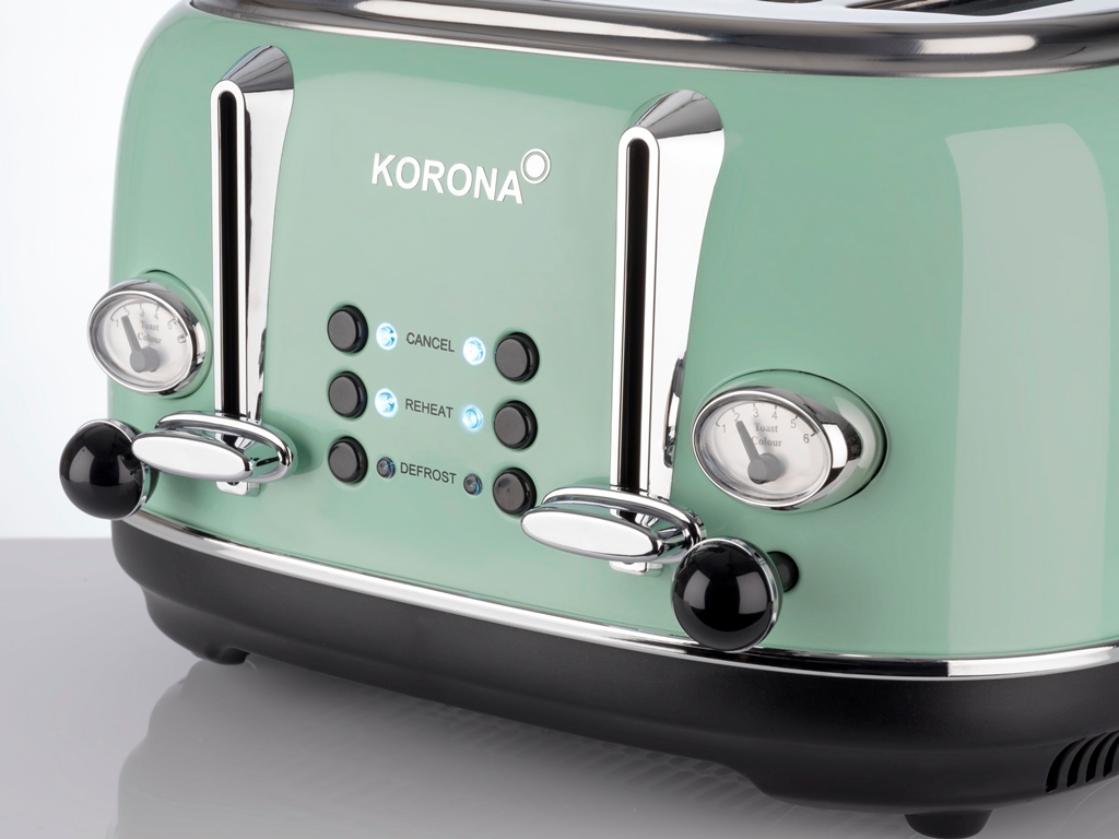 KORONA 21675 Toaster Mint (1630 Watt, Schlitze: 4)