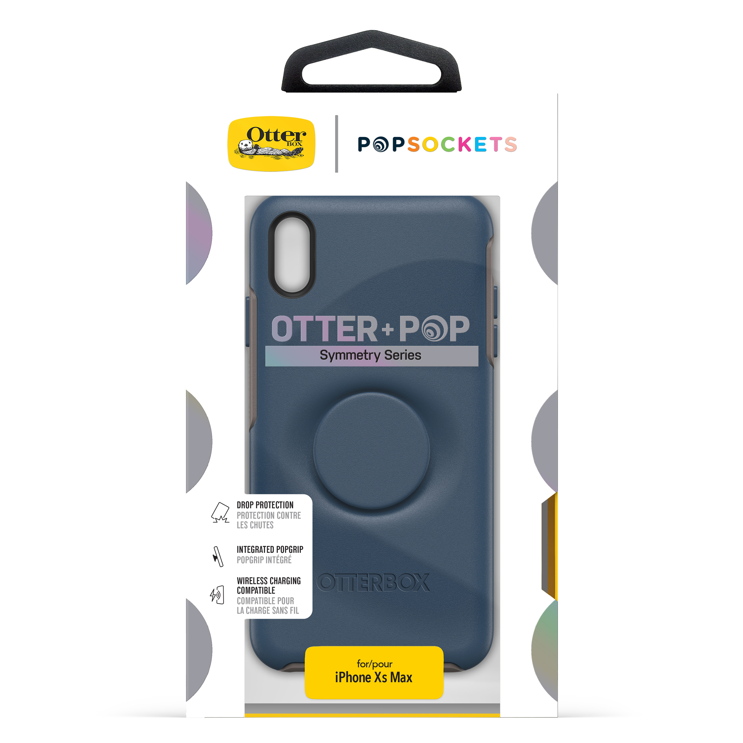 OTTERBOX Otter + Pop Symmetry, Backcover, Apple, iPhone XS Max, Blau
