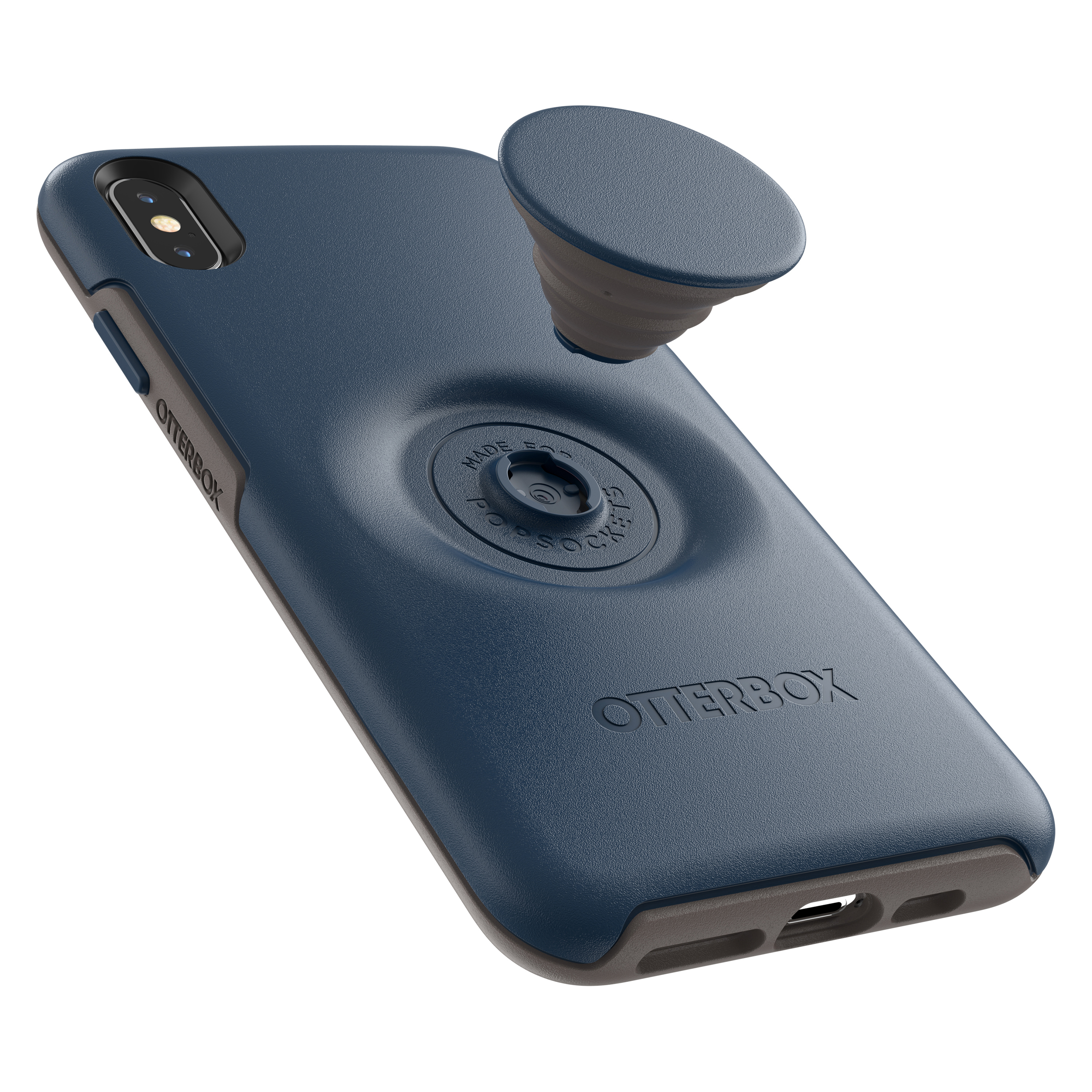 OTTERBOX Otter + Pop Symmetry, Backcover, Apple, iPhone XS Max, Blau