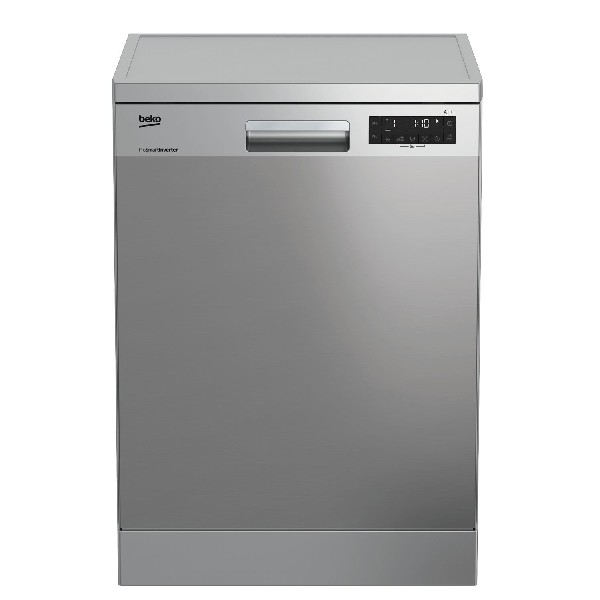 Lavavajillas - Beko DFN28432X, 14 cubiertos, 8 programas, 60cm ancho, Motor ProSmart, Inox