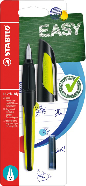 STABILO EASYbuddy Schulfüller Schwarz/Limette