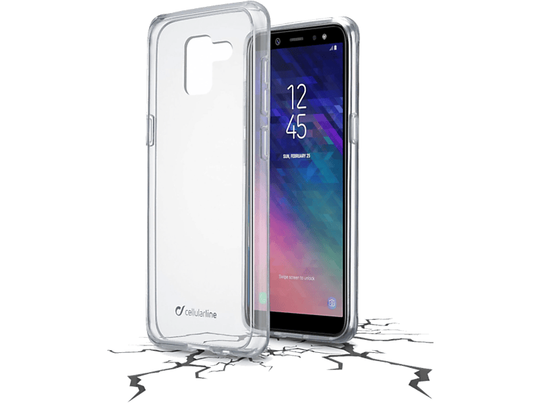 CELLULARLINE Cover Clear Duo Galaxy A6 (2018) Transparant (CLEARDUOGALA618T)