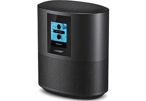 Altavoz inalámbrico - Bose Home Speaker 500, Wi-Fi, Bluetooth, Pantalla LCD, Alexa, Google Assistant, Negro