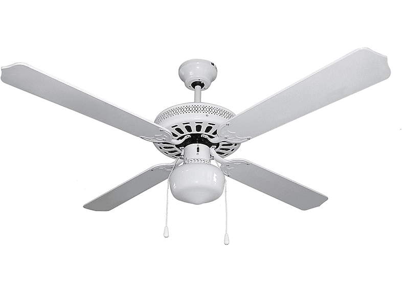 Ventilador de techo - Orbegozo CL-08132 ,3 Velocidades, 4 aspas, 60 W, Luz, Blanco