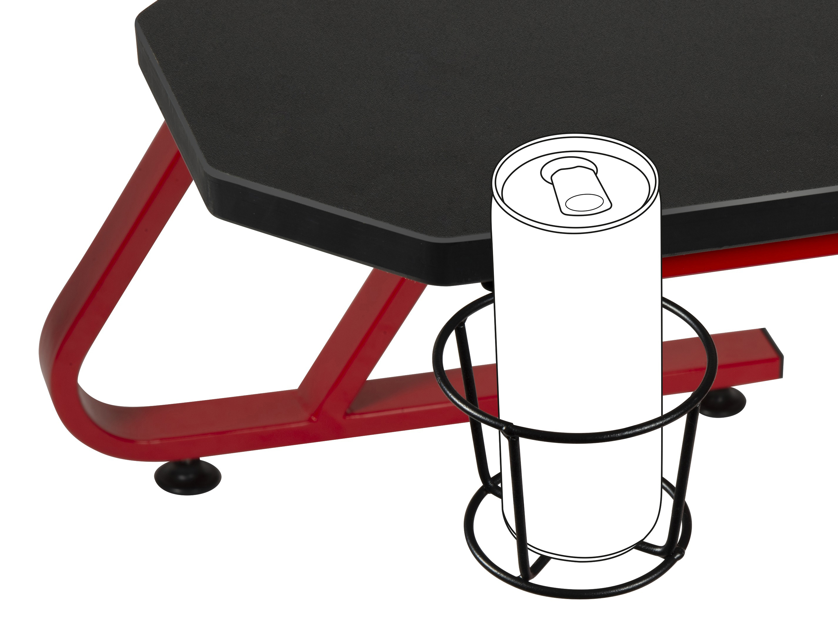 SPEEDLINK SCARIT Gaming Desk, black-red Gaming-Tisch