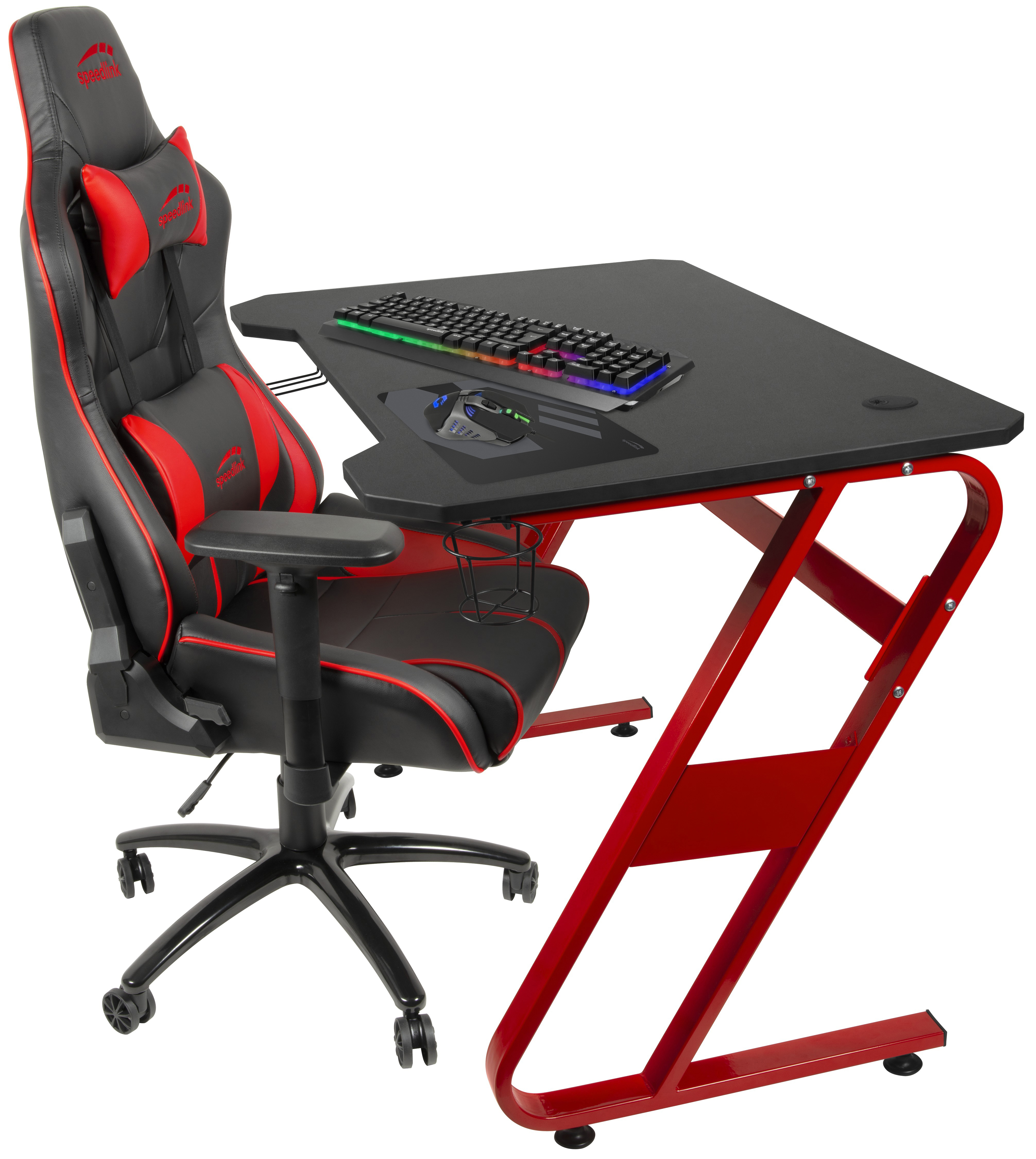 SPEEDLINK SCARIT Gaming Desk, black-red Gaming-Tisch