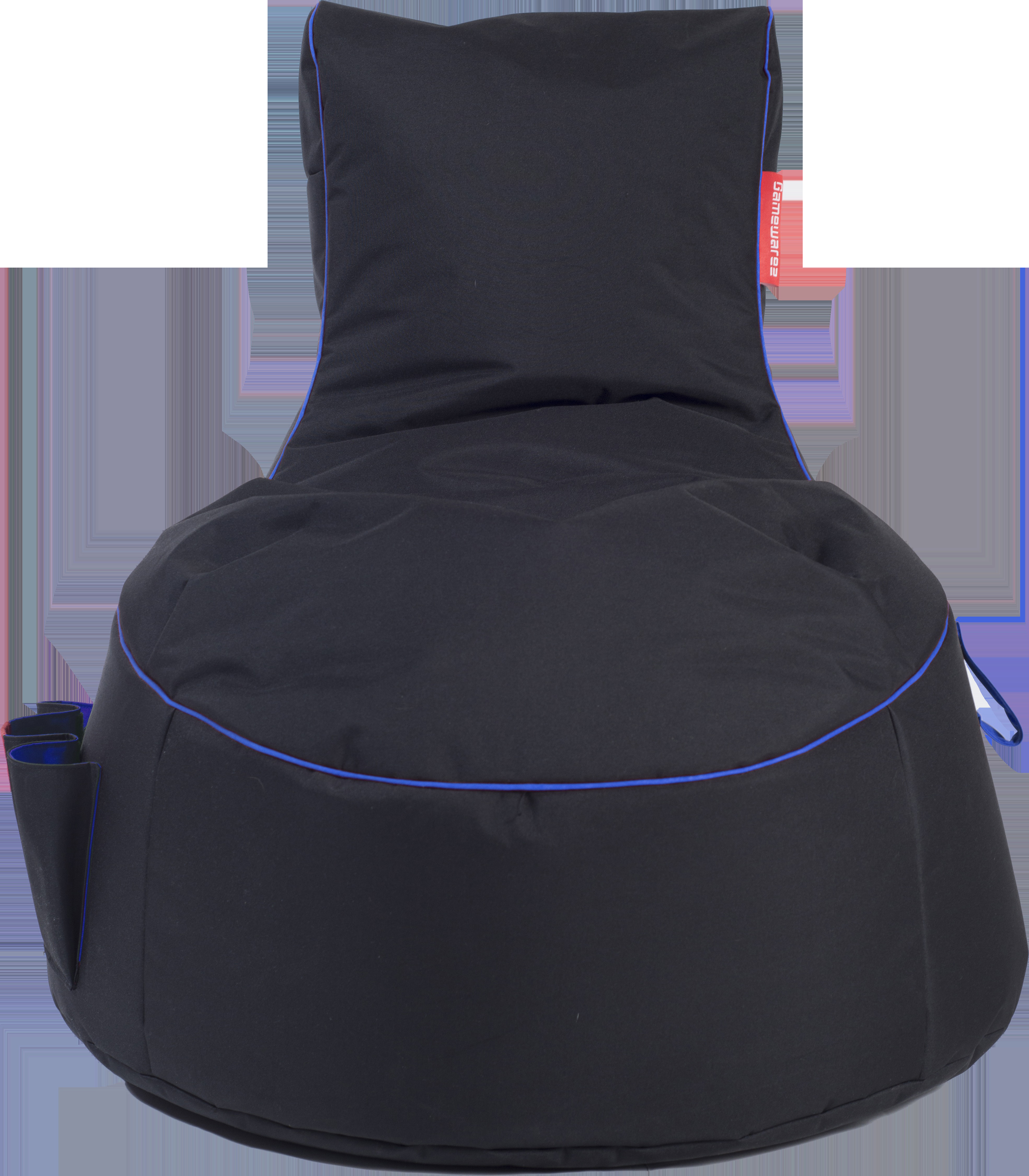 GAMEWAREZ Arctic Blizzard 2.0, Gaming Sitzsack, Schwarz/Blau