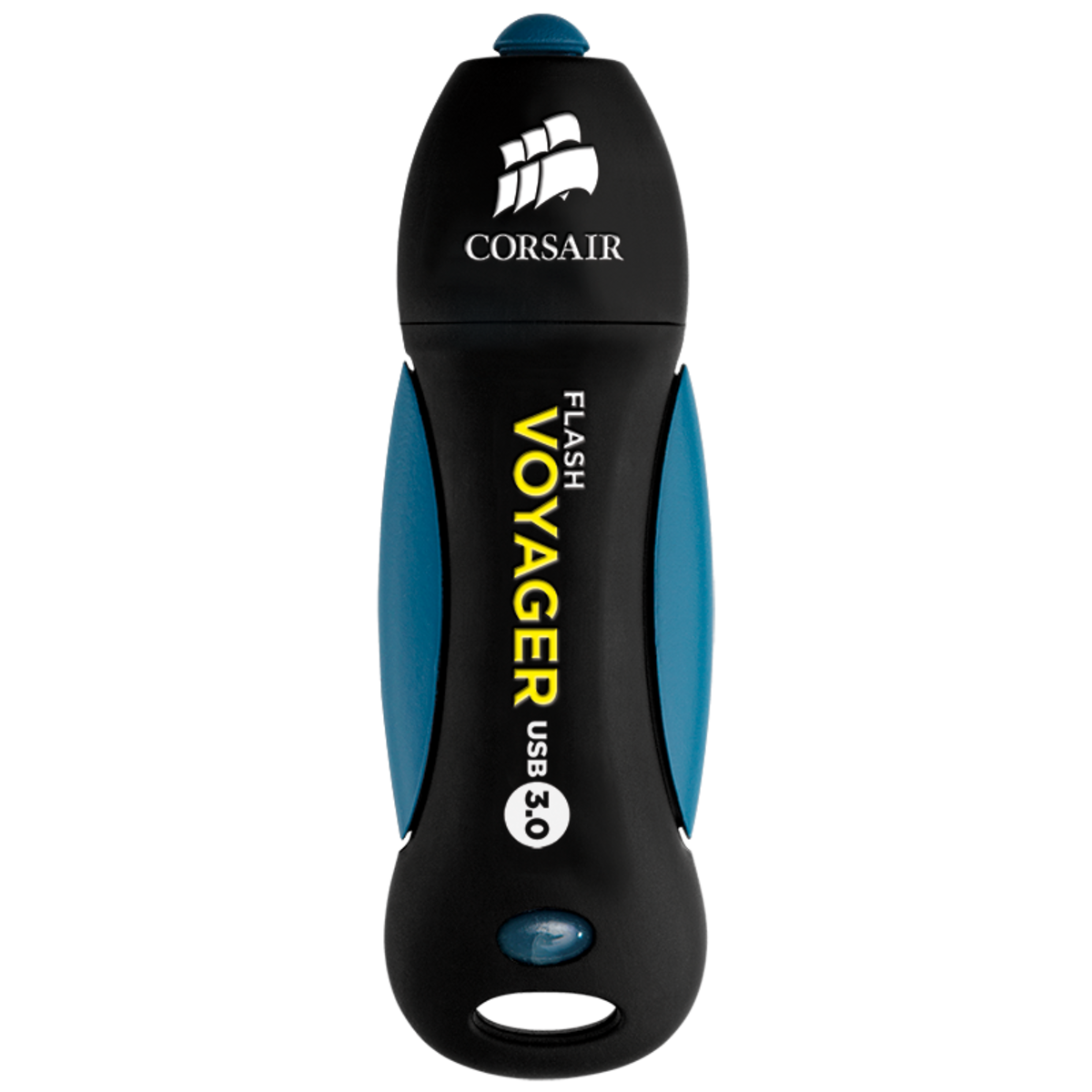 Memoria USB 64 GB - Corsair CMFVY3A, 3.0, Cifrado de hardware, Negro y azul
