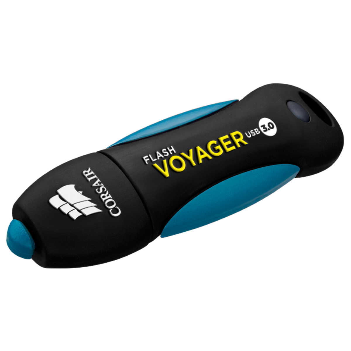 Memoria USB 64 GB - Corsair CMFVY3A, 3.0, Cifrado de hardware, Negro y azul