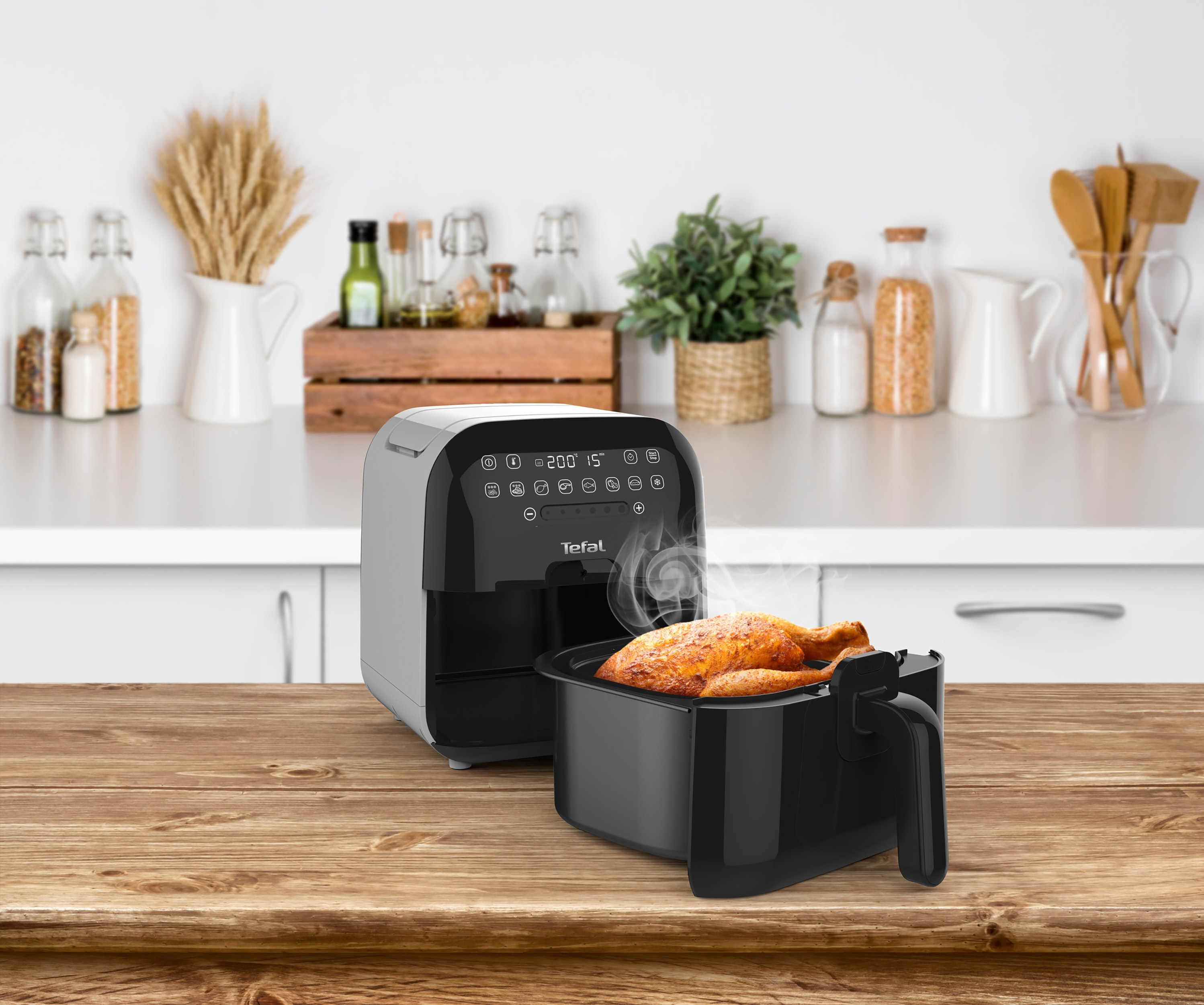 TEFAL FX2028 Ultimate Fry Heißluftfritteuse 1400 Watt Schwarz