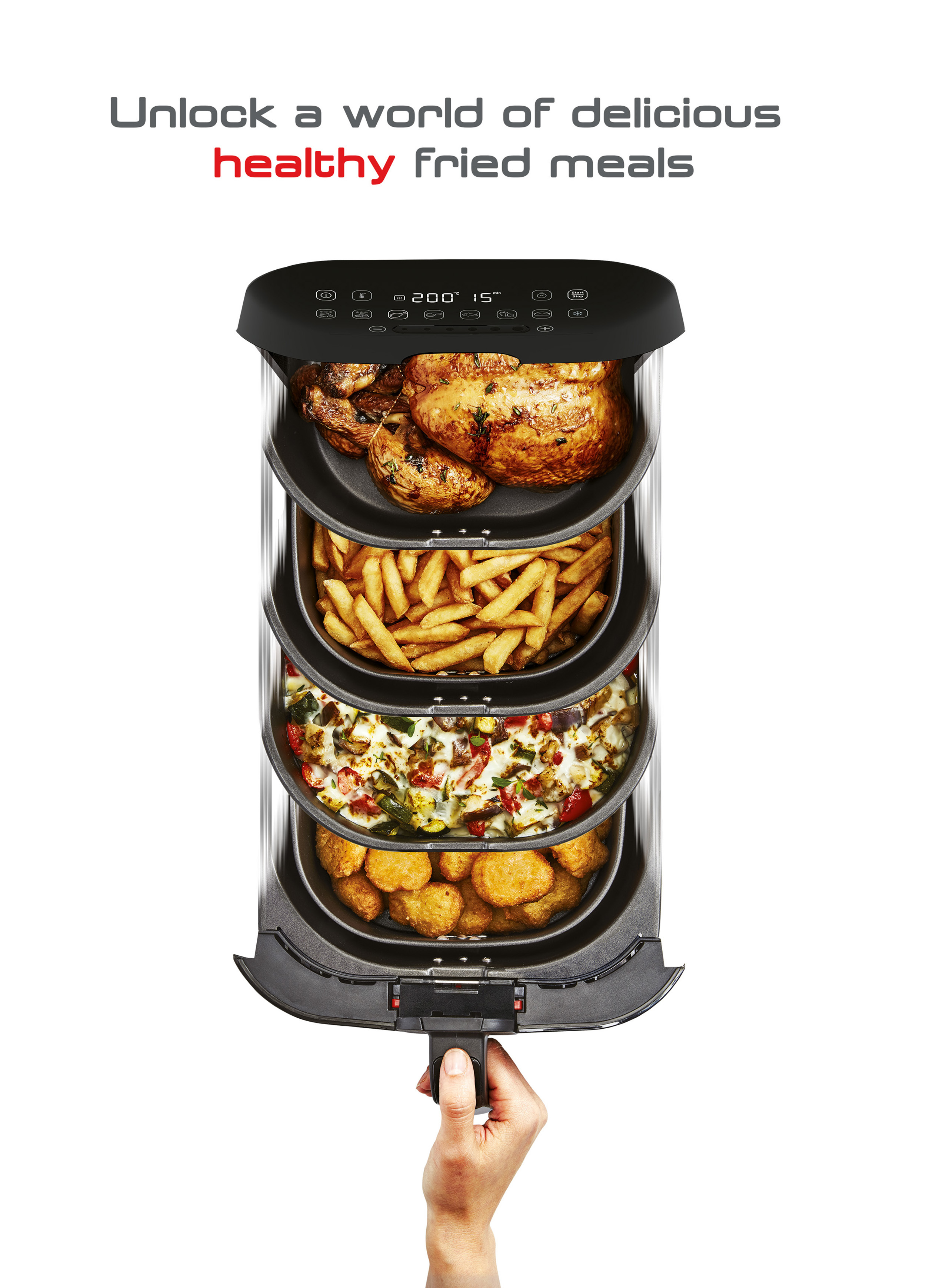 TEFAL FX2028 Ultimate Fry Heißluftfritteuse 1400 Watt Schwarz
