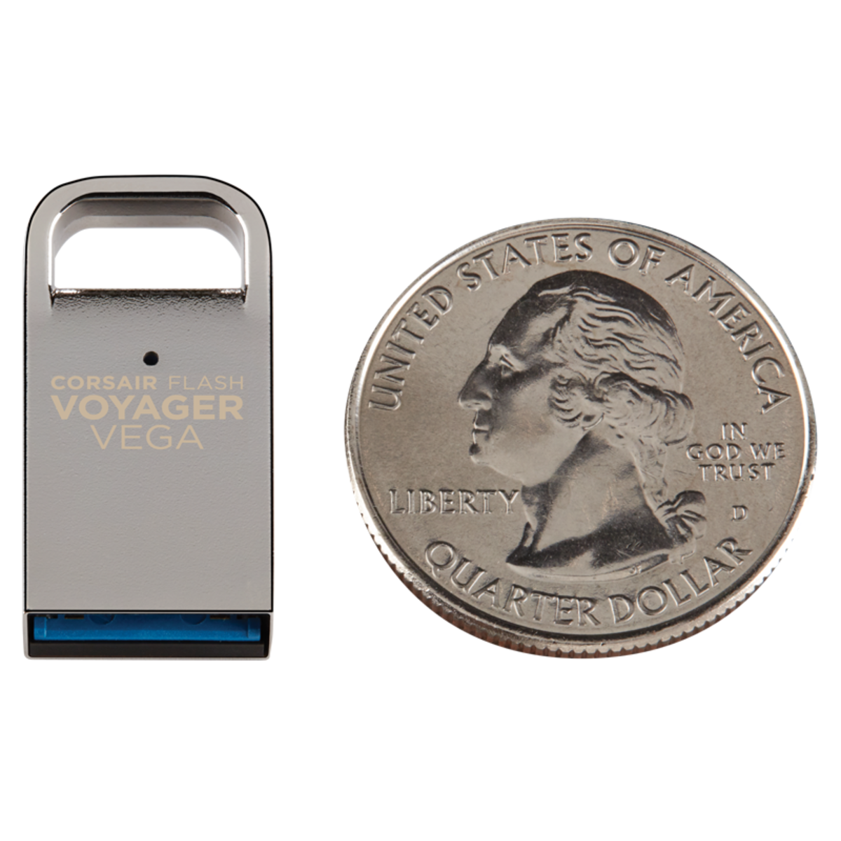 Memoria USB 64 GB - Corsair CMFVV3, 3.0, Ultra compacto, Gris