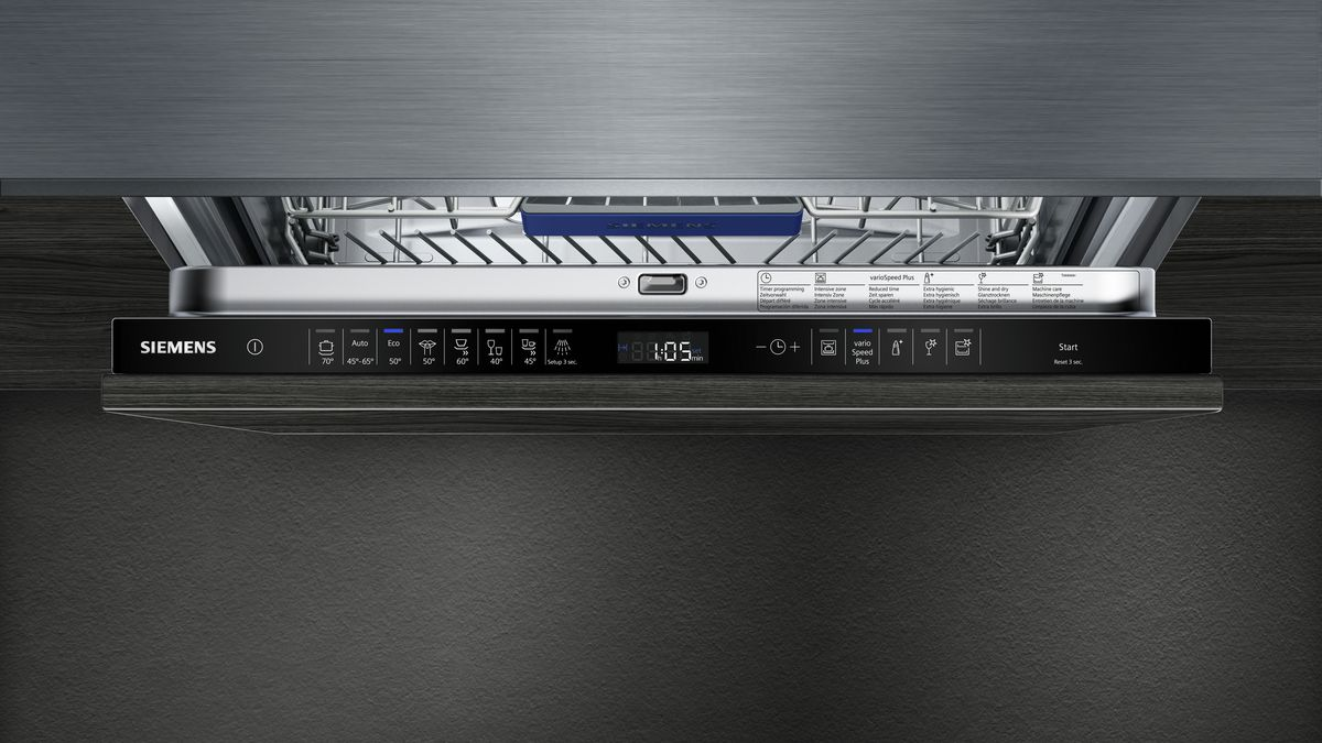 Lavavajillas - Siemens SN658X03ME, Integrable, 14 Servicios, varioDrawer, 8 programas,