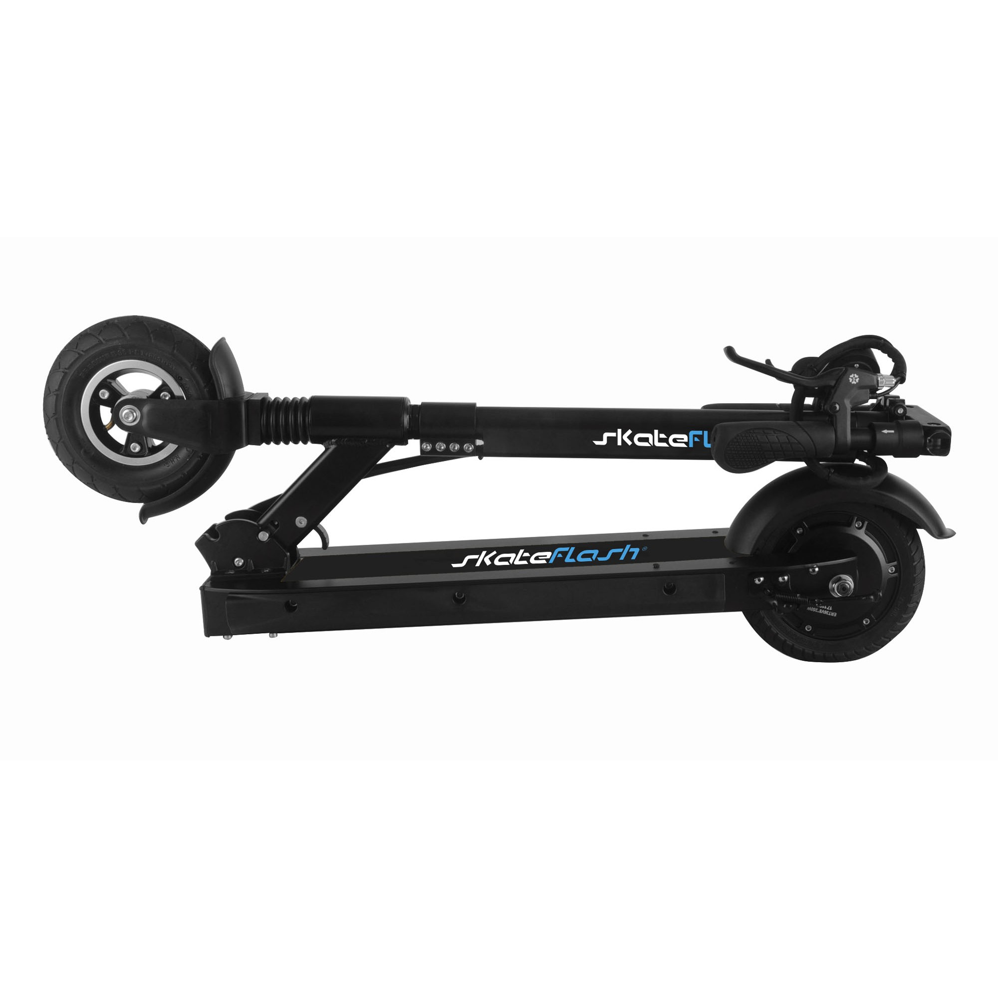 Patinete eléctrico - Skateflash SKURBAN 2.0, Autonomía 25 km, Plegable, Negro