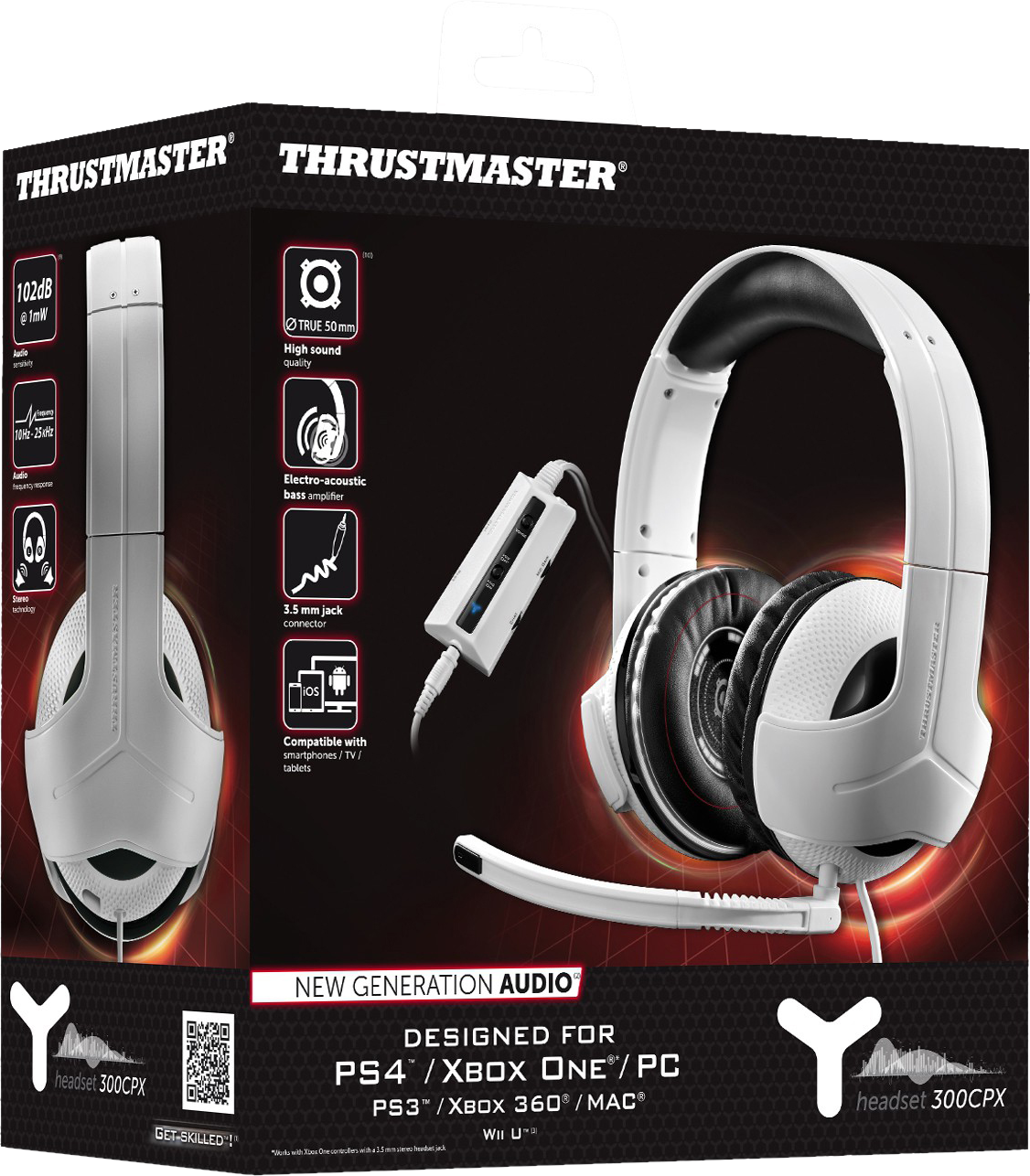 THRUSTMASTER Y-300CPX - Casque de jeu (Blanc)