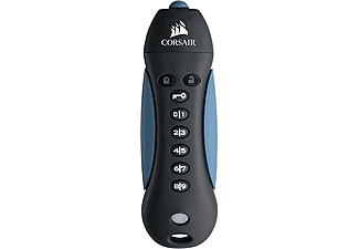Pendrive 16 GB - Corsair Padlock 3 CMFPLA3B-16GB, Protección con PIN, Conexión USB, Negro