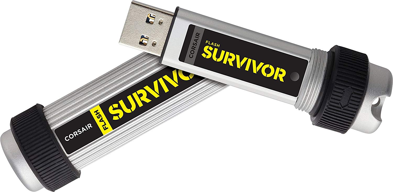 Pendrive de 256 GB - Corsair Flash Survivor V2, USB 3.0, Resistente a golpes, Resistente al agua