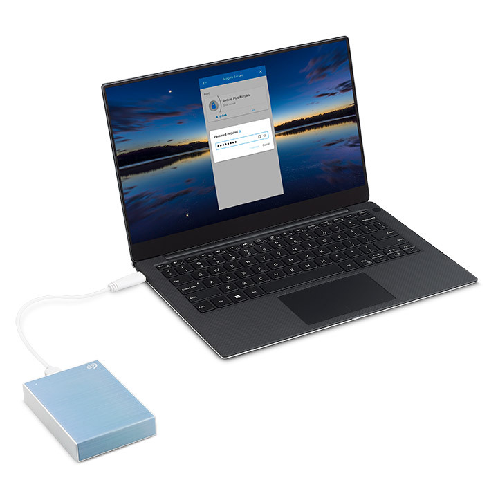 SEAGATE Backup Plus Portable Festplatte, 5 TB HDD, 2,5 Zoll, extern, Blau