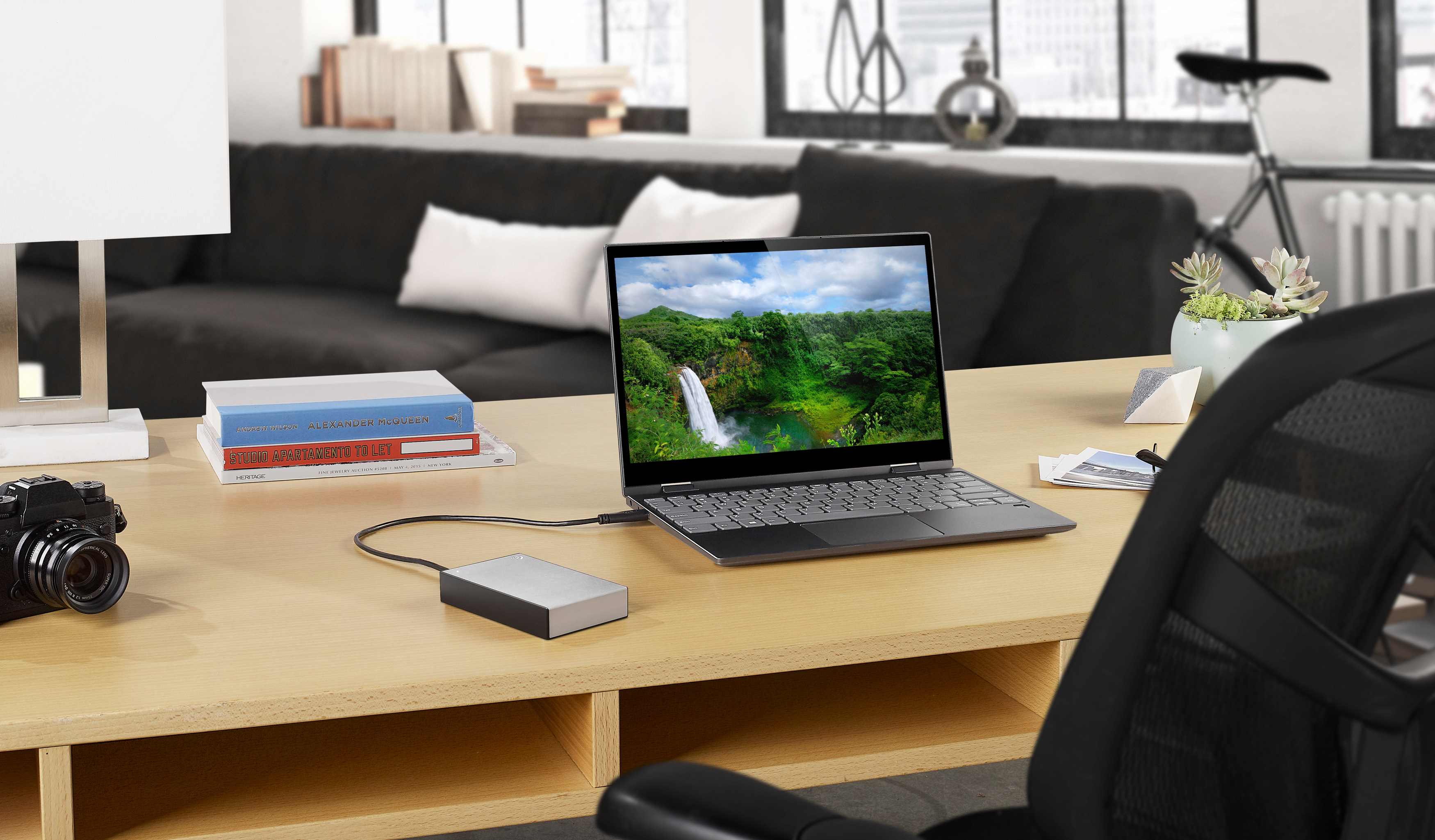SEAGATE 4TB Festplatte Backup Plus Slim Portable, silber, USB 3.0 (STHP4000401)