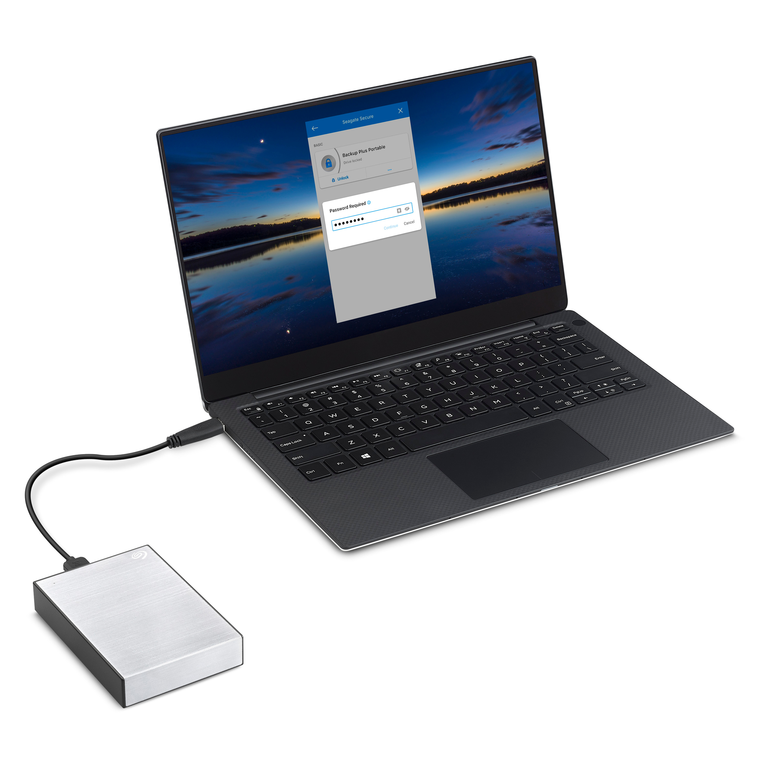 SEAGATE 4TB Festplatte Backup Plus Slim Portable, silber, USB 3.0 (STHP4000401)
