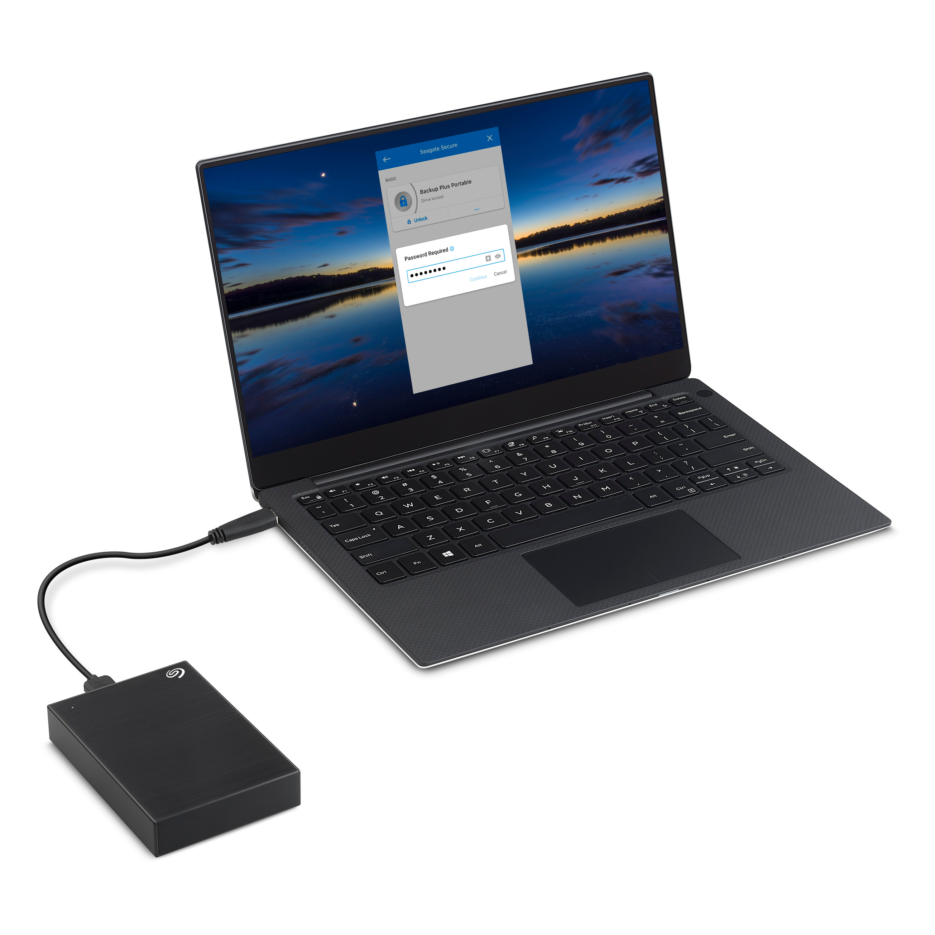 SEAGATE Backup Plus Portable Festplatte, 5 TB HDD, 2,5 Zoll, extern, Schwarz