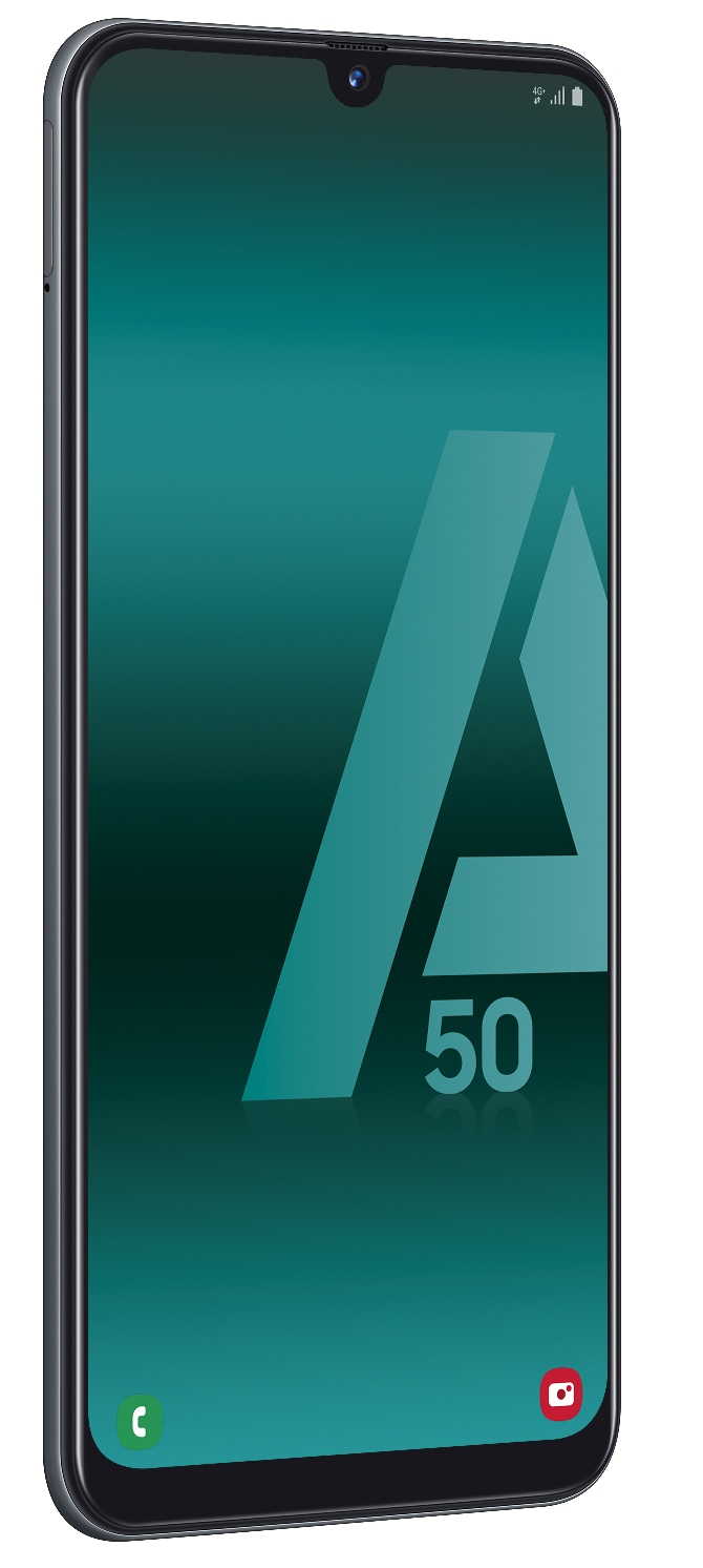 Móvil - Samsung Galaxy A50, Negro, 128 GB, 4 GB RAM, 6.4" Full HD+, Samsung Exynos, 4000 mAh, Android