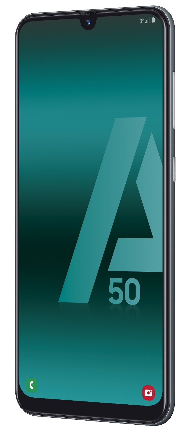 Móvil - Samsung Galaxy A50, Negro, 128 GB, 4 GB RAM, 6.4" Full HD+, Samsung Exynos, 4000 mAh, Android