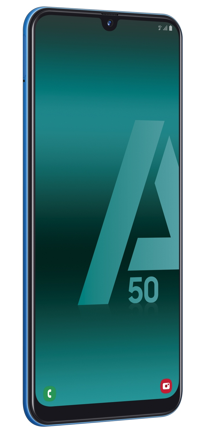 Móvil - Samsung Galaxy A50, Azul, 128 GB, 4 GB RAM, 6.4" Full HD+, Samsung Exynos, 4000 mAh, Android
