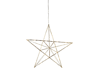 STAR TRADING STAR TRADING 690-70 LINE STAR - Luci di Natale - 38 x 38 cm - Ottone - Luce di Natale LED