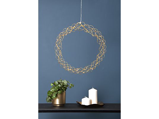 STAR TRADING Hanging Decoration Curly - Luce di Natale LED