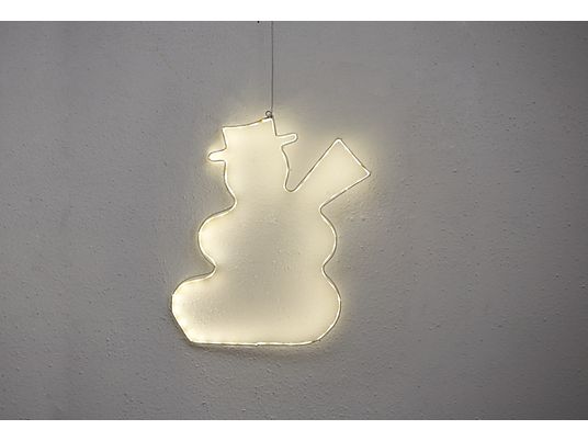 STAR TRADING Silhouette Lumiwall Snowman - LED-Weihnachtsbeleuchtung