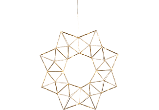 STAR TRADING STAR TRADING 690-50 EDGE STAR - Luci di Natale - 40 x 40 cm - Oro - Luce di Natale LED