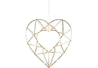 STAR TRADING Hanging Decoration Edge Heart - Lumière de Noël LED