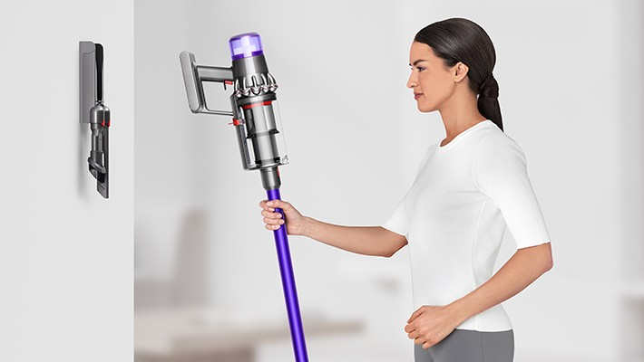 Aspirador escoba - Dyson V11 Animal Plus, 0.76 L, 14 ciclones, Autonomía 60 minutos, Lila