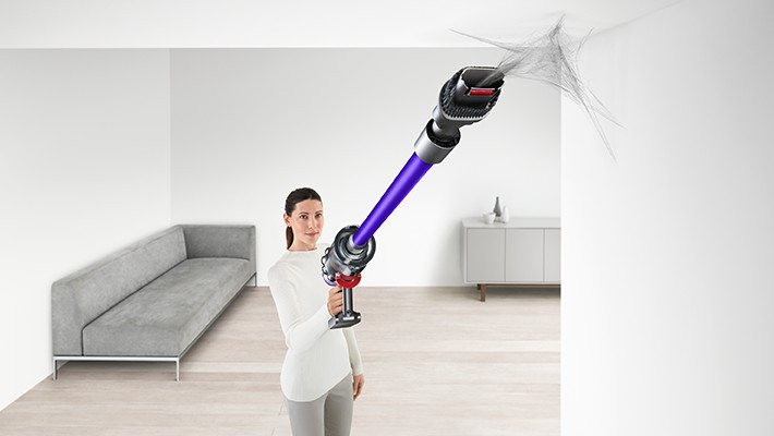 Aspirador escoba - Dyson V11 Animal Plus, 0.76 L, 14 ciclones, Autonomía 60 minutos, Lila