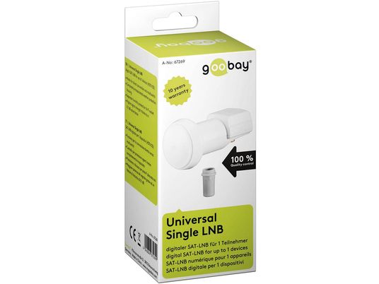 GOOBAY Universal - Single LNB (Bianco)
