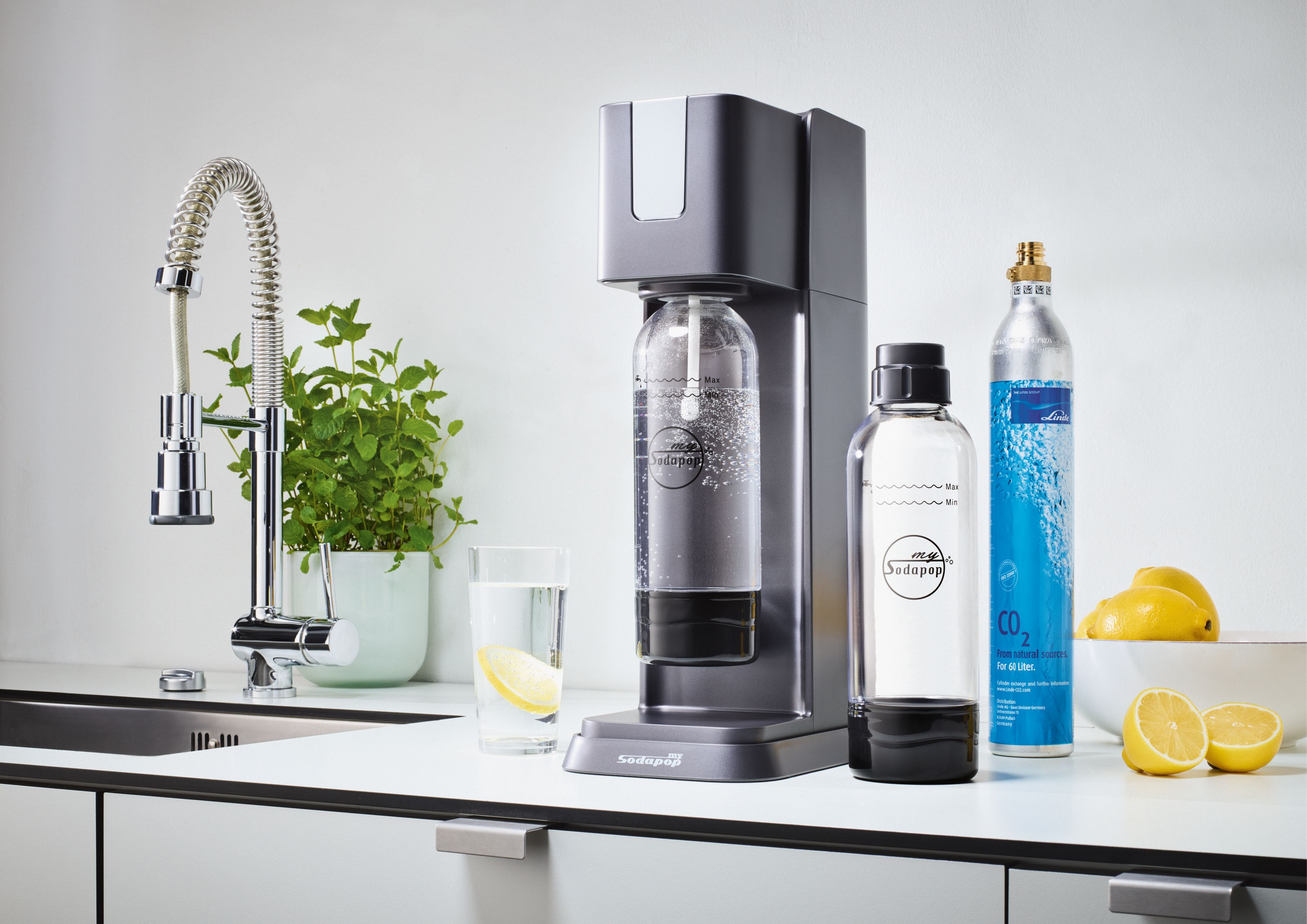 SODAPOP M806221 Jerry Wassersprudler Schwarz/Anthrazit