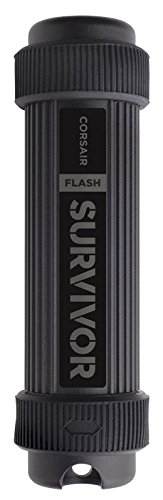 Pendrive USB - Corsair Flash Survivor V2, CMFSS3B-512GB, Capacidad 512 GB, Resistente al agua, Negro