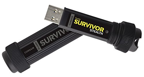 Pendrive USB - Corsair Flash Survivor V2, CMFSS3B-512GB, Capacidad 512 GB, Resistente al agua, Negro