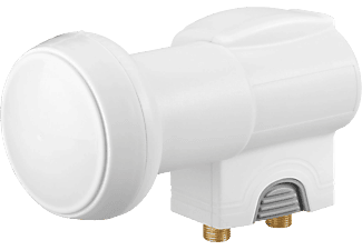 GOOBAY Universal - Twin LNB (Bianco/Grigio)