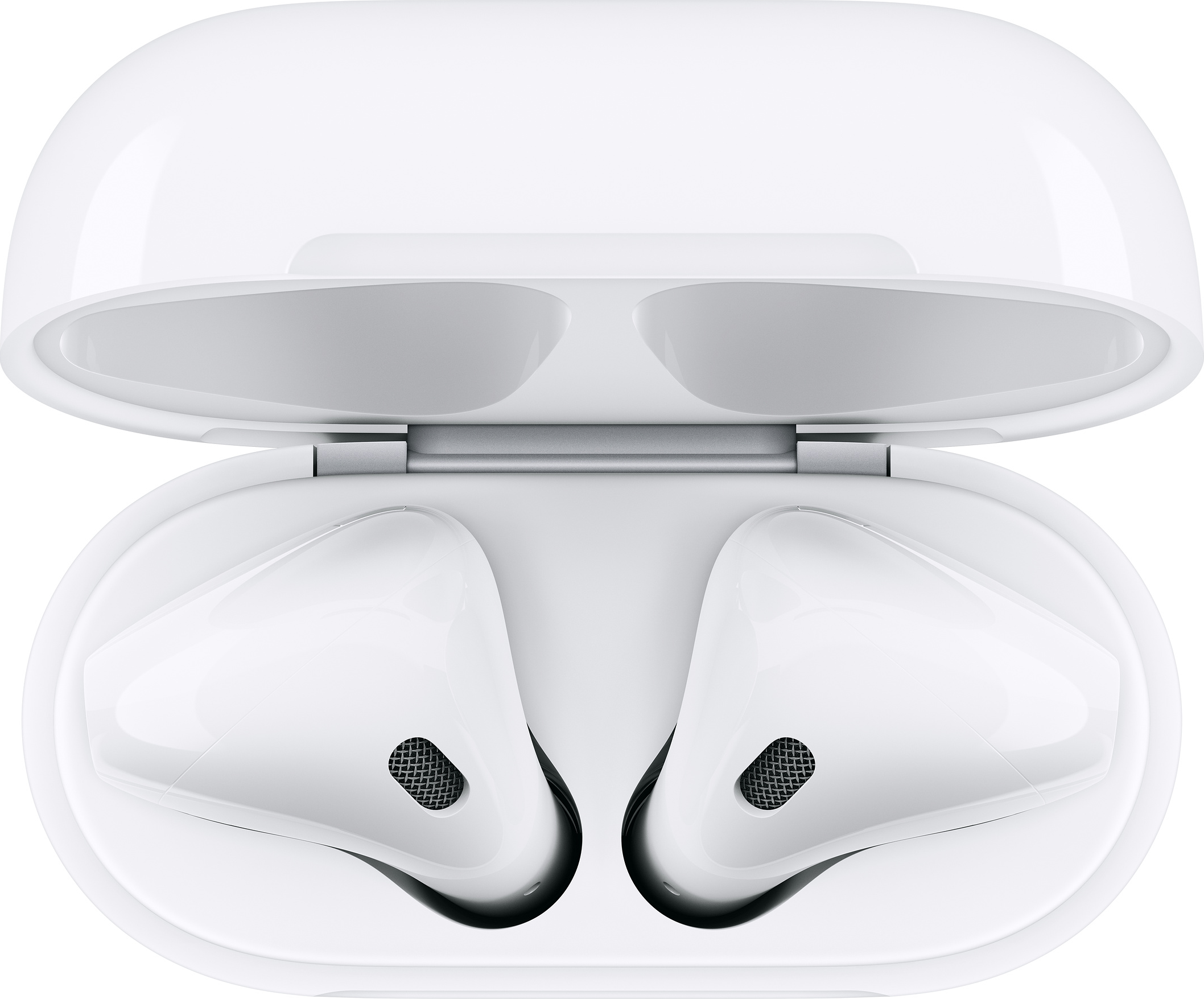 APPLE AirPods (2019) 2nd Gen. - True Wireless Kopfhörer mit kabellosem Ladecase (In-ear, Weiss)