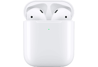 APPLE AirPods (2019) 2nd Gen. - True Wireless Kopfhörer mit kabellosem Ladecase (In-ear, Weiss)