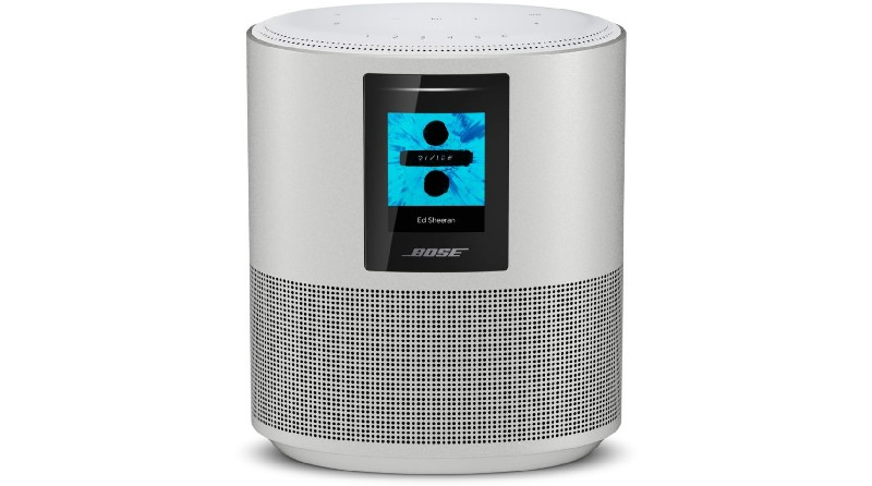 Altavoz inalámbrico - Bose Home Speaker 500, Wi-Fi, Bluetooth, Pantalla LCD, Alexa, Google Assistant, Plata