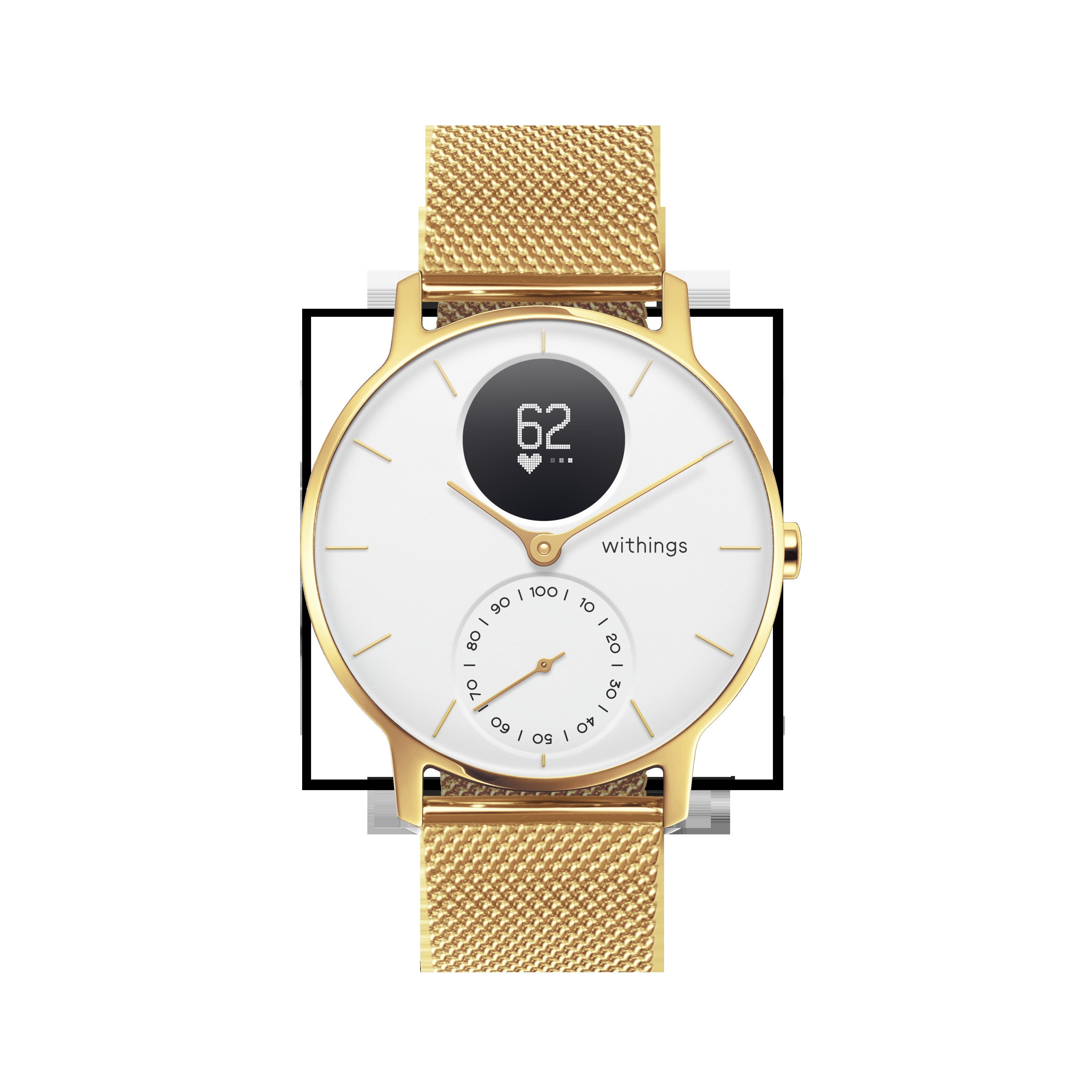 WITHINGS Steel HR Limited Edition, Smartwatch, 200 mm, Champagner