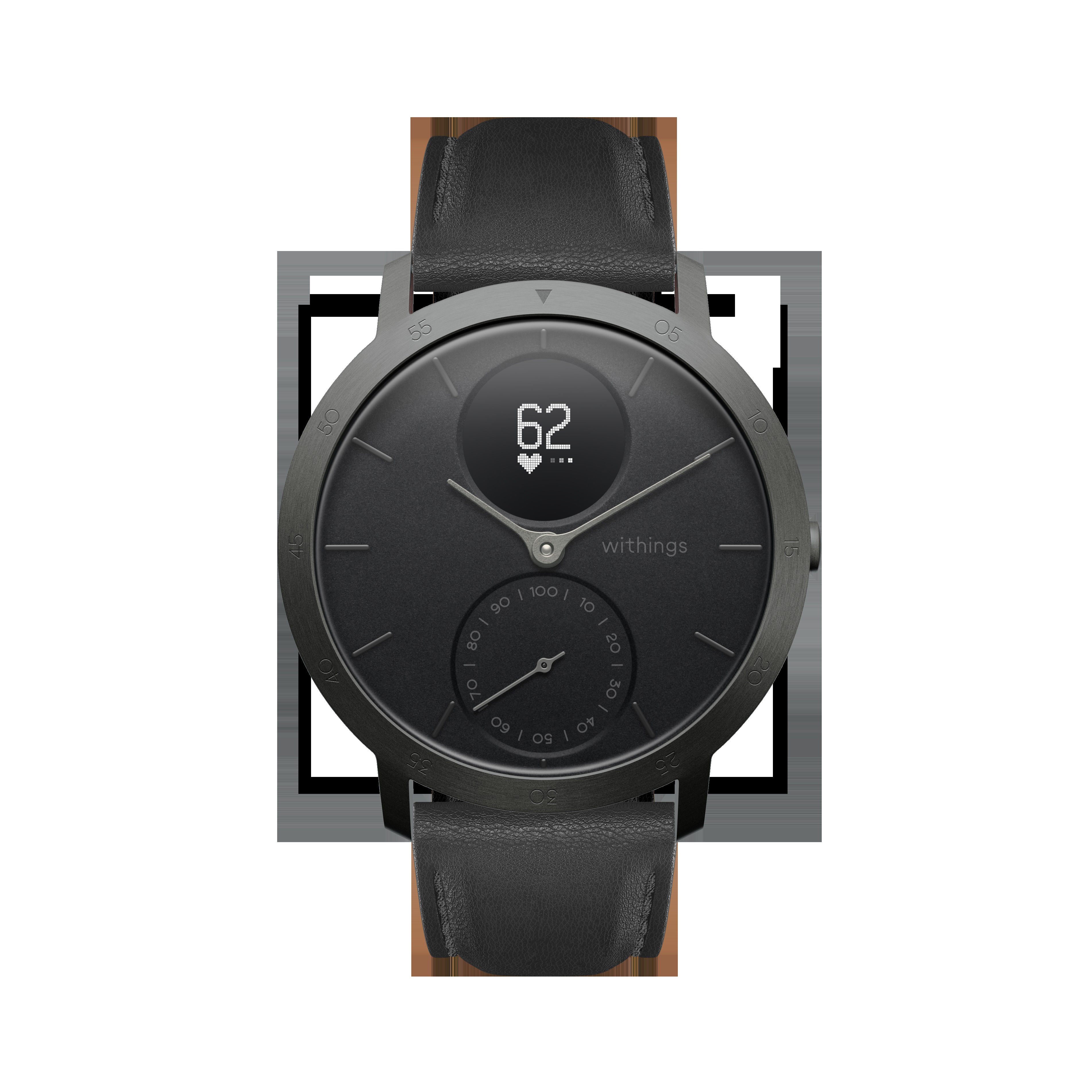 WITHINGS Steel HR Limited Edition, Smartwatch, 200 mm, Schwarz