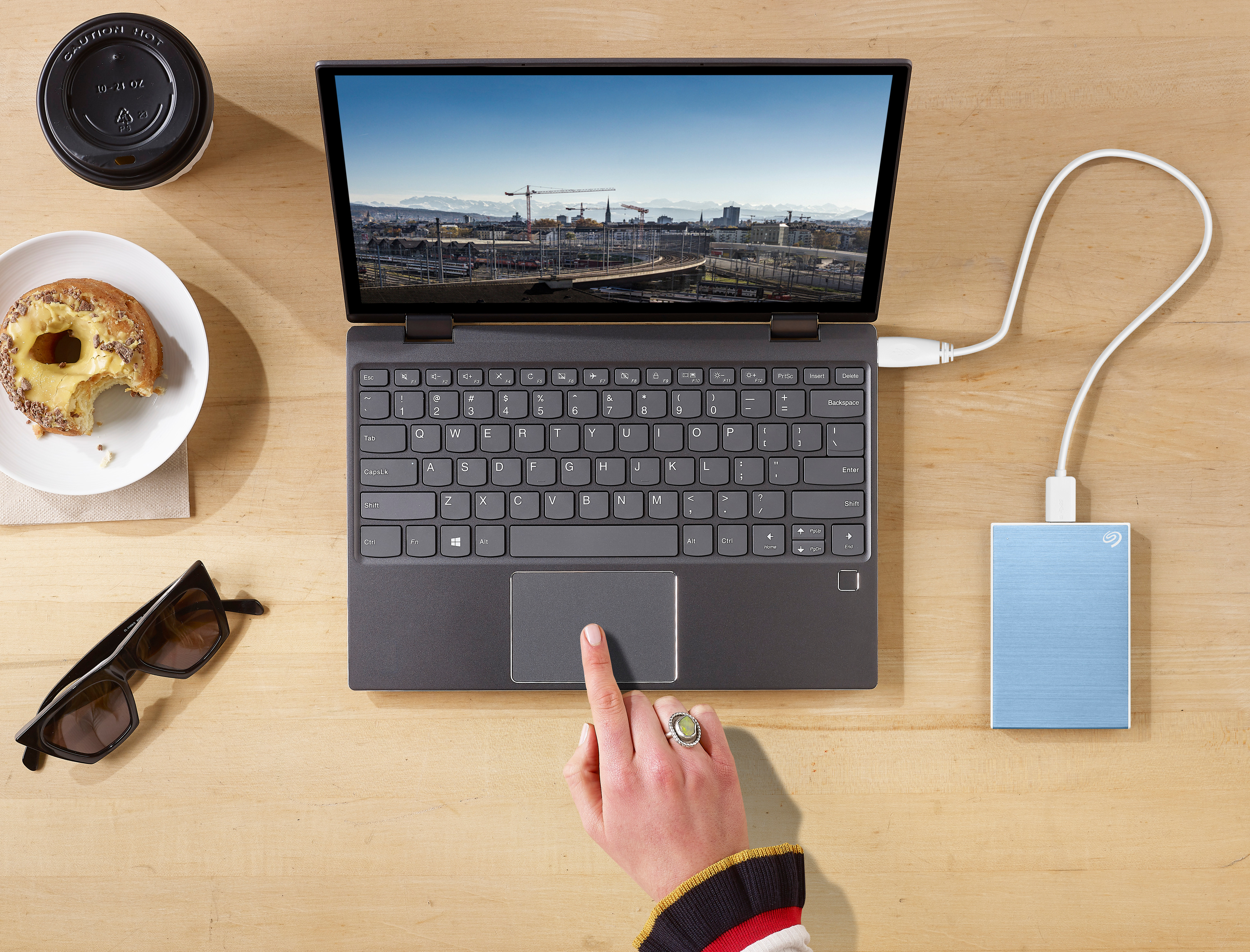 SEAGATE Backup Plus Slim Festplatte, 1 TB HDD, 2,5 Zoll, extern, Blau