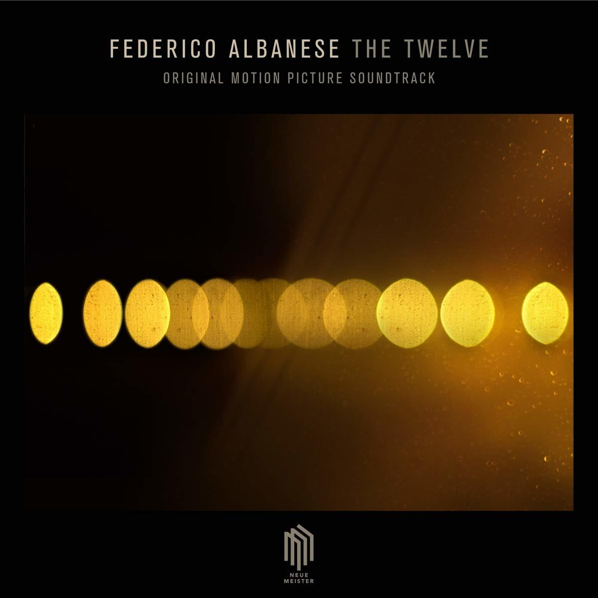 Albumcover mit dem Text 'Federico Albanese The Twelve' und einer Reihe gelber Kreise.